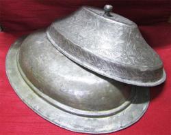 AnTiKa BOSNA İşi OSMANLI BAKIR KaPaKLı SAHAN......26cm