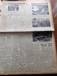 Vatan Gazetesi - 22 Haziran 1950 - Eskişehir Ve Şarkta Felakete Uğrayanların Durumu - Ulaştırma Bakanı General Fahri Belen - Fin Milletvekili Bayan Karvikko Şehrimizde - Fuchs Hidrojen Bombası Sırlarını Da Ruslara Vermiş - Siyaset Ufkumuzun Yeni Simaları Yazan Sinan Korle Yazı Dizisi - Geniş Bir Dünya Görüşüne Sahip Bakan Nihat Reşat Belger - Kandıra'daki Yamyamlar -  Türk Ocakları Halkevlerini İstiyor - İtham Eden Gözler Yazan Henry Bordeaux Yazı Dizisi - Ocaklar Niçin Kapatıldılar - İtalya'da Kominform Aleyhtarı Komünist Partisi Kuruldu - İngiltere Kıbrıs'tan Vazgeçemiyor - Servisten Çıkarılan Makam Otomobilleri - Resimlerle Hadiseler - Kanuni Sultan Süleyman Yazan Feridun Fazıl Tülbentçi Yazı Dizisi - Pasifik Adalarında Bir Türk Anlatan Faruk Yönter Yazı Dizisi - İstanbul Üniversitesi Talebe Birliği Ve Devlet Tiyatrosu Sanatkarları - Çapamarka - Jawa Motosikletleri - Çörçil Anlatıyor Çıktı - Kanzuk Eczanesi - Mazon Meyva Tuzu - İstanbul Ankara Radyosu Programı - Kibar Sabunu