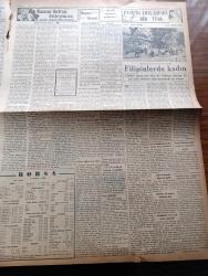 Vatan Gazetesi - 22 Haziran 1950 - Eskişehir Ve Şarkta Felakete Uğrayanların Durumu - Ulaştırma Bakanı General Fahri Belen - Fin Milletvekili Bayan Karvikko Şehrimizde - Fuchs Hidrojen Bombası Sırlarını Da Ruslara Vermiş - Siyaset Ufkumuzun Yeni Simaları Yazan Sinan Korle Yazı Dizisi - Geniş Bir Dünya Görüşüne Sahip Bakan Nihat Reşat Belger - Kandıra'daki Yamyamlar -  Türk Ocakları Halkevlerini İstiyor - İtham Eden Gözler Yazan Henry Bordeaux Yazı Dizisi - Ocaklar Niçin Kapatıldılar - İtalya'da Kominform Aleyhtarı Komünist Partisi Kuruldu - İngiltere Kıbrıs'tan Vazgeçemiyor - Servisten Çıkarılan Makam Otomobilleri - Resimlerle Hadiseler - Kanuni Sultan Süleyman Yazan Feridun Fazıl Tülbentçi Yazı Dizisi - Pasifik Adalarında Bir Türk Anlatan Faruk Yönter Yazı Dizisi - İstanbul Üniversitesi Talebe Birliği Ve Devlet Tiyatrosu Sanatkarları - Çapamarka - Jawa Motosikletleri - Çörçil Anlatıyor Çıktı - Kanzuk Eczanesi - Mazon Meyva Tuzu - İstanbul Ankara Radyosu Programı - Kibar Sabunu