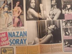 Pazar Haftalık Aktüalite Sinema Tiyatro Müzik ve Magazin Dergisi - 22 Aralık 1972 - Sayı:848 - Fatma Girik - Figen Han - Esen Püsküllü - ''Melek Görgün'e nazar değdi'' - Göksel Arsoy - Zeki Müren - Aydın Sagay - Behzat Şenyıldız - Cevat Beşocak - Fatma Girik - Selma Güneri - Arzu Okay - Figen Han - Sevda Ferdağ - Feri Cansel - Sadri Alışık - Nebahat Çehre - Ülkü Özen - Berkant - Nigar Uluerer - Tursil Deterjan Reklamı - Cüneyt Arkın - Tamer Yiğit - Seyyal Taner - Nazan Şoray - Meliha Şoray - Yaşar Tunalı - Yücel Hekimoğlu - Yıldıray Çınar - Mehmet Aslan - Birsen Ayda - Salih Güney - Fahrettin Aslan - Yeşilçam'ın yeni dansözü - Bahar Erdeniz - Edison Ampul Reklamı - ''Versinler parayı atayım göbeği'' fotoğraf ve haberi - Tam Takım Dergi