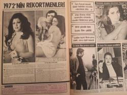 Pazar Haftalık Aktüalite Sinema Tiyatro Müzik ve Magazin Dergisi - 5 Ocak 1973 - Sayı:850 - Bahar Erdeniz - Melek Görgün - Berna Hun - Ediz Hun - Artist Adresleri - Sevda Ferdağ - Selma Güneri - Süleyman Turan - Serdar Gökhan - Seyhan Gümüş - Sezer Güvenirgil - Seyyal Taner - Zeyno Çilem - Ali Avaz - Ülkü Özen - Ali Şen - Fikret Hakan aşkından sonra Zeyno'nun şansı açıldı - Docteur Renaud Krem Reklamı - Bahar Erdeniz - Yalçın Erdeniz - Ferit Şevki - Gönül Hancı - Gönül Hancı - Ferit Şevki - Hale Soygazi dördüncü filmini tamamladı - Aida Deodorant reklamı - Feri Cansel - İrfan Atasoy - Seyyal Taner - Semih Evin - Berker İnanoğlu - Mehmet Karahafız - Erol Taş - Piraye Uzun ''Bu sene benim senem'' diyor fotoğraf ve haberi - Tam Takım Dergi