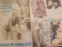 Pazar Haftalık Aktüalite Sinema Tiyatro Müzik ve Magazin Dergisi - 1974 Yılı - Sayı:991 - Senar Seven - Prenses Banu - Seçil Heper - Gönül Yazar - Nebahat Çehre - Sevinç Pekin - Neşe Karaböcek - Sadri Alışık - Yusuf Sezgin - Selma Güneri - Zeki Müren - Feri Cansel - Sevinç Pekin İzmir'de - Nuri Sesigüzel - Mine Sun - Nurhan Damcıoğlu - Selma Güneri - Muazzez Abacı - Nilüfer Koçyiğit - Bekir Çelenk - Eva Çelenk - Seyyal Taner - Saniye Can - Sezgin Can - Türkan Şoray - Cüneyt Arkın - Hülya Koçyiğit - Pakize Suda - Kamuran Akkor - Gönül Akkor - Nurperi Toker aylardır istediği gibi bir rol bulup film çeviremedi - Elif Pektaş fotoğraf ve haberi - Tam Takım Dergi