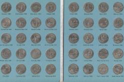 Amerikan Çeyrek Dolar Eyaletler Serisi Orijinal Folder Statehood Quarters Folder