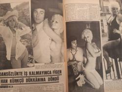 Pazar Haftalık Aktüalite Sinema Tiyatro Müzik ve Magazin Dergisi - 1974 Yılı - Sayı:988 - Seher Şeniz - Nükhet Duru - Seyhan Karabay - Aysun Erge - Arzu Okay - Emel Özden - Seyhan Karabay - Emel Özden - Volkan Kayhan - ''Ben Muazzez Abacı'' Atilla ile gözlerimiz bir birleşti ve bir daha ayrılmadı - Muazzez Abacı - Fagrettin Aslan - Melek Görgün Dev Posteri - Hülya Koçyiğit'ten sonra Türkan Şoray'da şirket kurdu - Filiz Akın - Muzaffer Özpınar - Belgin Doruk - Filiz Akın  Dikkat! - Çetin İnanç - Dansözlükte iş kalmayınca Figen Han kürkçü dükkanına döndü - Sermet Serdengeçti - Melek Görgün - Yılmaz Köksal - Yeşim Yükselen - Feri Cansel - Turgut Akan - Nuri Sesigüzel - ''Dut gibi aşığım'' fotoğraf ve haberi - Posterli Tam Takım Dergi