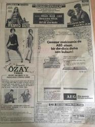 HÜRRİYET GAZETESİ 14 NİSAN 1968 YIL :20 SAYI :7169---Almanya da öğrenciler polislerle çatışmaya devam etti ---Denktaş 4 yıl sonra Kıbrıs a döndü ---Almanya da esrar satan 3 Türk işçisi tevkif  edildi --Çapkın Patrik hastalanınca  ateşli  aşk  2 ayda sona erdi ---Mayın tarlasında  2 kadın parçalandı ---Bir camii soyan hırsızı Halk  adliyede  yuhaladı ---Seyhan nehrine düşüp boğulan  küçük öğrenci  için  bütün Adana ağladı ---Bir  profesörün  fırtına koparan açıklaması :Bırakalım öğrenciler cinsel hayat yaşasınlar ---Gürbüzer Film listesinde ilan edilip aylardır film piyasasında :Türkan Şoray ,Murat Soydan Yusuf Sezgin: Kahveci Güzeli ---Düşman Aşıklar : İzzet Günay ,Semiramis Pekkan Demirspor Eskişehir i 2-1 yendi ---Fenerbahçe -PTT Oynuyor ---Beşiktaş :1 G.Tepe :0---