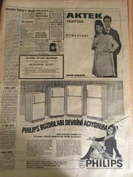 HÜRRİYET GAZETESİ 14 NİSAN 1968 YIL :20 SAYI :7169---Almanya da öğrenciler polislerle çatışmaya devam etti ---Denktaş 4 yıl sonra Kıbrıs a döndü ---Almanya da esrar satan 3 Türk işçisi tevkif  edildi --Çapkın Patrik hastalanınca  ateşli  aşk  2 ayda sona erdi ---Mayın tarlasında  2 kadın parçalandı ---Bir camii soyan hırsızı Halk  adliyede  yuhaladı ---Seyhan nehrine düşüp boğulan  küçük öğrenci  için  bütün Adana ağladı ---Bir  profesörün  fırtına koparan açıklaması :Bırakalım öğrenciler cinsel hayat yaşasınlar ---Gürbüzer Film listesinde ilan edilip aylardır film piyasasında :Türkan Şoray ,Murat Soydan Yusuf Sezgin: Kahveci Güzeli ---Düşman Aşıklar : İzzet Günay ,Semiramis Pekkan Demirspor Eskişehir i 2-1 yendi ---Fenerbahçe -PTT Oynuyor ---Beşiktaş :1 G.Tepe :0---