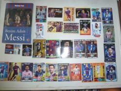 MESSİ FUTBOLCU KARTLARI KİTAP ve STİCKER 58 ÇEŞİT+ÜCRETSİZ KARGO
