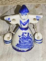 18138-***FIRSAT ÜRÜNÜ**ÇOK ŞİRİN 5 ADET MADE IN HOLLAND PORSELEN MİNİK OBJE