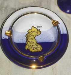 18139-MUHTEŞEM GÜZELLİKDE 4 PARÇA HAND MADE IN GREECE IN 24 K GOLD PORSELEN OBJE VE KÜLLÜK