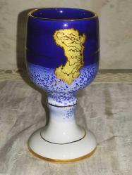 18139-MUHTEŞEM GÜZELLİKDE 4 PARÇA HAND MADE IN GREECE IN 24 K GOLD PORSELEN OBJE VE KÜLLÜK