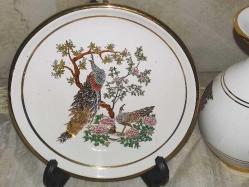 18140-MUHTEŞEM GÜZELLİKDE 6 ADET HAND MADE IN RHODES BY KINOYS IN 24 K GOLD PORSELEN TAKIMI