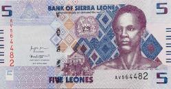 SIERRA LEONE 5 Leones, 2022 ÇİL
