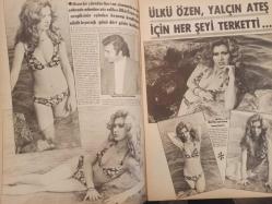 Pazar Haftalık Aktüalite Sinema Tiyatro Müzik ve Magazin Dergisi - 1974 Yılı - Sayı:972 - Fatma Belgen - Gönül Tansel - Mine Mutlu'nun derdi büyük - Ali Poyrazoğlu - Ülkü Özen, Yalçın Ateş için her şeyi terk etti - Brigitte Bardot - Emel Özden - Serdar Gökhan - Ünlüler Albümü: Seher Şeniz - Mehmet Arslan - Kartal Tibet - Eva Bender - Fatma Belgen - Selma Güney - Yılmaz Güney - Hasan Kazankaya - Tansu Sayın - Gülgün Erdem - Feridun Faruk Zat - Seher Şeniz - Yıldırım Gencer - Emel Özden - Yıldıray Çınar - Sevda Ferdağ arasında nişan yok, sadece beraberlik var - Cemil Demirsipahi - dansöz Aysel Tanju Yeşilçam'a küsüverdi - Semra Yıldız - Sevgi Şirin - Aynur Akarsu - Mesut Engin - Nazan Adalı nişanlandı - Varol Ürkmez - Kemal Konuk - Gizli nişandan görüntüler fotoğraf ve haberi - Tam Takım Dergi