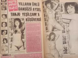 Pazar Haftalık Aktüalite Sinema Tiyatro Müzik ve Magazin Dergisi - 1974 Yılı - Sayı:972 - Fatma Belgen - Gönül Tansel - Mine Mutlu'nun derdi büyük - Ali Poyrazoğlu - Ülkü Özen, Yalçın Ateş için her şeyi terk etti - Brigitte Bardot - Emel Özden - Serdar Gökhan - Ünlüler Albümü: Seher Şeniz - Mehmet Arslan - Kartal Tibet - Eva Bender - Fatma Belgen - Selma Güney - Yılmaz Güney - Hasan Kazankaya - Tansu Sayın - Gülgün Erdem - Feridun Faruk Zat - Seher Şeniz - Yıldırım Gencer - Emel Özden - Yıldıray Çınar - Sevda Ferdağ arasında nişan yok, sadece beraberlik var - Cemil Demirsipahi - dansöz Aysel Tanju Yeşilçam'a küsüverdi - Semra Yıldız - Sevgi Şirin - Aynur Akarsu - Mesut Engin - Nazan Adalı nişanlandı - Varol Ürkmez - Kemal Konuk - Gizli nişandan görüntüler fotoğraf ve haberi - Tam Takım Dergi