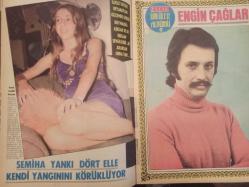 Pazar Haftalık Aktüalite Sinema Tiyatro Müzik ve Magazin Dergisi - 1974 Yılı - Sayı:971 - Gülşen Bubikoğlu - Emel Özden - Seher Şeniz gizli aşkını açıkladı - Arzu Okay - Deniz Erkanat - Seyhan KArabay - Gül Tener - 40 yaşındaki Brigitte Bardot sevgili değiştirmekte kimseye meydan bırakmıyor - ''Aşka hala doymadım'' - Semiha Yankı dört elle kendi yangınını körüklüyor - Ünlüler Albümü: Engin Çağlar - Hülya Koçyiğit - Ümit Utku - Zeynep Aksu - Filiz Akın - Türkan Şoray - Nevzat PEsen - Kerime Nadir - Ertem Göreç - Türkan Şoray - Fatma Girik - Engin Çağlar - Bilge Olgaç - Bülent Ersoy - Tansu Polatkan - Semiha Yankı - Nilüfer Koçyiğit - Feryal Koçyiğit - Selim Soydan - Geçmiş zaman olur ki - Fatma Girik - Varol Ürkmez - Reha Yurdakul - Vecdi Benderli - Erol Batıbeki - Kaleci Varol Ürkmez - Memduh Ün - Cahide Ün - Salih Tozan - Efgan Efekan - Hulusi Kentmen - Ajda Pekkan - Memduh Ün - Devlet Devrim - Zuhal Tan - Ertem Eğilmez - Durul Gence - Öztürk Serengil haberi - Tam Takım Dergi
