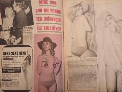 Pazar Haftalık Aktüalite Sinema Tiyatro Müzik ve Magazin Dergisi - 1974 Yılı - Sayı:967 - Meral Orhonsay - Yeşim yükselen - Mine Sun 200 milyonun tek mirasçısı ile evleniyor - İlknur Taçbaş da burun kaldırma modasına uydu - Assolistler yuvadan uçuyor - Muazzez Abacı - Atilla Kurtbaş - Gönül Akkor - Hayri Küçük - Behiye Aksoy - Fahrettin Aslan - Mediha Şen - Emel Sayın - İsmet Kasapoğlu - Mine Mutlu Soyundu - Ünlüler albümü: Feri Cansel - Salih Güney - Hulusi Kentmen - Yusuf Sezgin - Kadir İnanır - Sadri Alışık - Ömer Yamyamlar - Mete İnselel - Demir Karahan - Çetin İnanç - Yılmaz Güney - Feri Cansel - Mahmut Hekimoğlu - Figen Han artık ''Baş Rol'' diyor - Tanju Korel - Mehmet Arslan - Filiz Akın - Cüneyt Arkın - Esen Püsküllü - Yılmaz Köksal - Serpil Örümcer - Anuşka - Aylin - Tanju Gürsu - Türker İnanoğlu fotoğraf ve haberi - Tam Takım Dergi