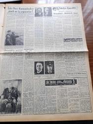 Vatan Gazetesi - 13 Aralık 1954 - Ahmet Emin Yalman Köşe Yazısı - Kıbrıs İçin Gençlik Adına Birleşmiş Milletlere Başvuruldu - Finlilere Dün 6 2 Mağlup Olduk - Müslüman Kardeşler'den Beş Kişi Daha İdama Mahkum Edildi - NATO'ya Karşı Doğu Bloku -  Mevlana Töreni İçin Endişeler - Otomobil Sevdası Yazan İsmail Ateş Yazı Dizisi - Ava Gardner'e Bombay'da Büyük Tezahürat Yapıldı - Rubirosa Ve Zsa Zsa Gabor Evleniyor - Hoş Memo Karikatür - Stalin Nasıl Öldürüldü Çeviren Rahşan Ecevit - Çin Bilmecesi Formoza - Sir Julius Levy'nin Yükselişi Yazan Daphne Du Maurier - Eski Nazi Kumandaları Şimdi Ne İş Yapıyorlar - Galatasaray Beykoz'u 1 0 Mağlup Etti - Gripin - Beşiktaş Galatasaray Maçının Hakemi Marijan