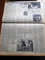 Vatan Gazetesi - 13 Aralık 1954 - Ahmet Emin Yalman Köşe Yazısı - Kıbrıs İçin Gençlik Adına Birleşmiş Milletlere Başvuruldu - Finlilere Dün 6 2 Mağlup Olduk - Müslüman Kardeşler'den Beş Kişi Daha İdama Mahkum Edildi - NATO'ya Karşı Doğu Bloku -  Mevlana Töreni İçin Endişeler - Otomobil Sevdası Yazan İsmail Ateş Yazı Dizisi - Ava Gardner'e Bombay'da Büyük Tezahürat Yapıldı - Rubirosa Ve Zsa Zsa Gabor Evleniyor - Hoş Memo Karikatür - Stalin Nasıl Öldürüldü Çeviren Rahşan Ecevit - Çin Bilmecesi Formoza - Sir Julius Levy'nin Yükselişi Yazan Daphne Du Maurier - Eski Nazi Kumandaları Şimdi Ne İş Yapıyorlar - Galatasaray Beykoz'u 1 0 Mağlup Etti - Gripin - Beşiktaş Galatasaray Maçının Hakemi Marijan