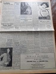 Vatan Gazetesi - 13 Aralık 1954 - Ahmet Emin Yalman Köşe Yazısı - Kıbrıs İçin Gençlik Adına Birleşmiş Milletlere Başvuruldu - Finlilere Dün 6 2 Mağlup Olduk - Müslüman Kardeşler'den Beş Kişi Daha İdama Mahkum Edildi - NATO'ya Karşı Doğu Bloku -  Mevlana Töreni İçin Endişeler - Otomobil Sevdası Yazan İsmail Ateş Yazı Dizisi - Ava Gardner'e Bombay'da Büyük Tezahürat Yapıldı - Rubirosa Ve Zsa Zsa Gabor Evleniyor - Hoş Memo Karikatür - Stalin Nasıl Öldürüldü Çeviren Rahşan Ecevit - Çin Bilmecesi Formoza - Sir Julius Levy'nin Yükselişi Yazan Daphne Du Maurier - Eski Nazi Kumandaları Şimdi Ne İş Yapıyorlar - Galatasaray Beykoz'u 1 0 Mağlup Etti - Gripin - Beşiktaş Galatasaray Maçının Hakemi Marijan