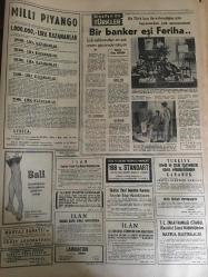 HÜRRİYET GAZETESİ 13 NİSAN 1967 YIL :19 SAYI :6807--Cezasını kendi eliyle verdi ---Sunay ,yarın Türkiye ye hareket  ediyor ---Murdar ırmağa taştı 200 dükkan su altında ----Permi satışı  ve bu yol ile otomobil ithalatı önlenecek ---Üç İsrail 'li asker öldürüldü ---1967 nin tipi ,manken 1,5 dakikalık bir reklam programı  için 100 bin  lira aldı ----Hamido nun  teslim olmasına köylüler  üzüldü ---Emekli Albay Eşini Tabanca ile Öldürüp Kaçtı ---Kara sinekle mücadele edecek ekipler  kuruldu ---420 bin dolar Kennedy Havaalanında Kayboldu --Neticeyi tesadüfe  bırakmak istemiyoruz ---Bursa dan İstanbul a 5 bin  seyirci gelecek ---Ergenlik sivilcesi 15 dakika da yok ediliyor ---Kamping Fuarında Türk Pavyonunu Gören Almanlar ,Türkiye ye Gelecek ---Cesar Romeo ,ak saçları ile  televizyon yıldızı oldu ---Siirt te 230 firari var ---