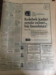 HÜRRİYET GAZETESİ 13 NİSAN 1967 YIL :19 SAYI :6807--Cezasını kendi eliyle verdi ---Sunay ,yarın Türkiye ye hareket  ediyor ---Murdar ırmağa taştı 200 dükkan su altında ----Permi satışı  ve bu yol ile otomobil ithalatı önlenecek ---Üç İsrail 'li asker öldürüldü ---1967 nin tipi ,manken 1,5 dakikalık bir reklam programı  için 100 bin  lira aldı ----Hamido nun  teslim olmasına köylüler  üzüldü ---Emekli Albay Eşini Tabanca ile Öldürüp Kaçtı ---Kara sinekle mücadele edecek ekipler  kuruldu ---420 bin dolar Kennedy Havaalanında Kayboldu --Neticeyi tesadüfe  bırakmak istemiyoruz ---Bursa dan İstanbul a 5 bin  seyirci gelecek ---Ergenlik sivilcesi 15 dakika da yok ediliyor ---Kamping Fuarında Türk Pavyonunu Gören Almanlar ,Türkiye ye Gelecek ---Cesar Romeo ,ak saçları ile  televizyon yıldızı oldu ---Siirt te 230 firari var ---