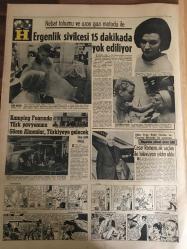HÜRRİYET GAZETESİ 13 NİSAN 1967 YIL :19 SAYI :6807--Cezasını kendi eliyle verdi ---Sunay ,yarın Türkiye ye hareket  ediyor ---Murdar ırmağa taştı 200 dükkan su altında ----Permi satışı  ve bu yol ile otomobil ithalatı önlenecek ---Üç İsrail 'li asker öldürüldü ---1967 nin tipi ,manken 1,5 dakikalık bir reklam programı  için 100 bin  lira aldı ----Hamido nun  teslim olmasına köylüler  üzüldü ---Emekli Albay Eşini Tabanca ile Öldürüp Kaçtı ---Kara sinekle mücadele edecek ekipler  kuruldu ---420 bin dolar Kennedy Havaalanında Kayboldu --Neticeyi tesadüfe  bırakmak istemiyoruz ---Bursa dan İstanbul a 5 bin  seyirci gelecek ---Ergenlik sivilcesi 15 dakika da yok ediliyor ---Kamping Fuarında Türk Pavyonunu Gören Almanlar ,Türkiye ye Gelecek ---Cesar Romeo ,ak saçları ile  televizyon yıldızı oldu ---Siirt te 230 firari var ---