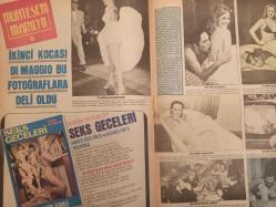 Pazar Haftalık Aktüalite Sinema Tiyatro Müzik ve Magazin Dergisi - 1974 Yılı - Sayı:960 - Seher Şeniz - Elif Pektaş - Ayşecik - Zeynep Değirmencioğlu - Hamdi Değirmencioğlu - Serkan Acar - Efgan Efekan - Baha Gelenbevi - Zeynep Değirmencioğlu - Neriman Köksal - Öztürk Serengil - Gönül Beyhan - Kenan Pars - ''Perihan Ateş'' - Yeşilçam'da Aysel Tanju, Birsen Ayda, Özcan Tekgül - Marilyn Monroe - İkinci kocası Di Maggio bu fotoğraflara deli oldu - Arzu Okay - Metin İnselel - Volkan Kayhan - Metin Altınbaş - Sermet Serdengeçti - Mesut Engin - Salih Kırmızı - Sevda Ferdağ ablasıyla ortak olup paralarını tiyatroya yatırdı - Ferda Ferdağ - Aşk İstanbul'da - Feri Cansel - Hülya Tuğlu - Fikret Hakan - Işık Nur Yavuz - Leyla Sayar - Sevinç Pekin - Zeyno Çilem - Turgut Akan - Muzaffer Alp fotoğraf ve haberi - Dergi Tam Değildir Sadece 12 Sayfası Mevcuttur