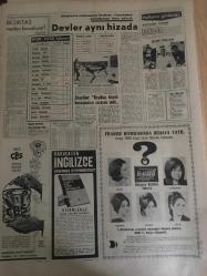 HÜRRİYET GAZETESİ 11 NİSAN 1967 YIL :19 SAYI :6805---Rumlarla Mücahitler Yine Çarpıştı ---Misyoner çift Türkiye de karanlık işler çevirmiş ---Gece kulüpleri cırtlak sesli artist Jayne Mansfield  in işine son verdi ----Hamido ,oğlunu kaza ile öldüren gazeteciden  davacı olmadı ---Beş kişi hamile kadını kaçırarak tecavüz etti ---Polis teşkilatının 122 . kurtuluş yılı kutlandı ---Florya tesislerine ait yeni zamlı tarife tespit edildi ---Tankerden akan petrol ,Fransa  sahillerine indi ---Beşiktaş neden bocalıyor ?--Devler aynı hiza da ---Altaylılar :Beşiktaş büyük konuşmanın  cezasını çekti ---Sunay ,Harikalar diyarında ---Moda da cesedi bulunan şahsın cinayete kurban gittiği sanılıyor ---Toto da 13 maçı iki kişi bildi ---Büyük Asker Mareşal Fevzi Çakmak Anıldı ---Sunay ı götüren helikopterin pilotu başkanla Türkçe  konuştu ---