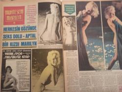Pazar Haftalık Aktüalite Sinema Tiyatro Müzik ve Magazin Dergisi - 1974 Yılı - Sayı:959 - Oya Peri - Karin Runnes - Türkan Şoray, ilk plağında alaturka şarkı söyleyecek - Yeşim Yükselen - Muhteşem Marilyn Monroe - Serdar Gökhan, Tülin Örsek nikahı çıplak fotoğraflar yüzünden suya düştü - Ünlüler Albümü: Fatma Belgen - Tamer Yiğit - Fatma Belgen - Çetin İNanç - Seyyal Taner - Mehmet Dinler - Ülkü Erakalın - Muhterem Nur - Kenan Pars - Eşref Kolçak - Tarık Akan - Mehmet dinler - Ateş Böcekleri Ercan - Yusuf Sezgin-  Fatma belgen - Yıldız Kenter - Aytaç Arman - Hülya Şengül - Temel Gürsu - İsmet Saydam - Tufan Giray - Lale Kenter - Yıldız Kenter - Sertan Acar Tülin Örsek - Serdar Gökhan - Nur Ay'ın evliliği kısa sürdü - Türkan Şoray - Orhan Gencebay - Seyyal Taner - Arzu Okay - Tarık Akan - Senar Seven - Öztürk Serengil - Suna Pekuysal - İzzet Aldemir - Mine Sun - Sadri Alışık - Zeyno Çilem - Aykut bora - Sadri Alışık - Kemal Sunal - Meral Zeren - Aytekin Akkaya - Tam Takım Dergi