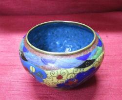 AnTiKa CLOISONNE MiNeLi BRONZ KüÇüK DEKORATİF KÜP....