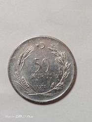 TÜRKİYE CUMHURİYETİ 50 KURUŞ 1972  ÇÇT