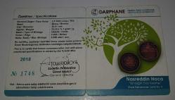 2018 NASREDDİN HOCA BİNDİĞİN DALI KESME HATIRA BRONZ PARA SERTİFİKASI