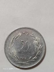 TÜRKİYE CUMHURİYETİ 50 KURUŞ 1972  ÇÇT