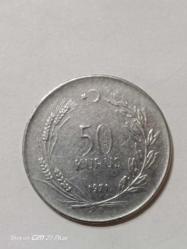 TÜRKİYE CUMHURİYETİ 50 KURUŞ 1971  ÇÇT