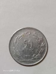 TÜRKİYE CUMHURİYETİ 50 KURUŞ 1971  ÇÇT