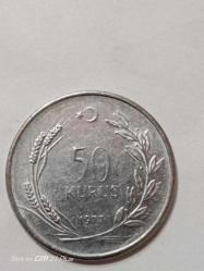 TÜRKİYE CUMHURİYETİ 50 KURUŞ 1977  ÇÇT