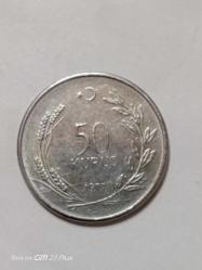 TÜRKİYE CUMHURİYETİ 50 KURUŞ 1977  ÇÇT