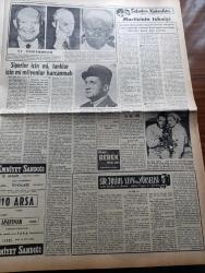 Vatan Gazetesi - 5 Aralık 1954 - Askerliğimizde Spor Yazan Ahmet Emin Yalman Köşe Yazısı - Yeni Kar Hadleri Kararı Yürürlüğe Girdi - Müslüman Kardeşler'in Liderlerinden Hudeybi Ve Aptüllatif İdama Mahkum Edildi - İsmet İnönü Bedii Faik'i Cezaevinde Ziyaret Etti - Kapalıçarşı Yangını Sebebi Anlaşıldı - Sineması Muhallebici Ve Dolmuşlara Zam Yapıldı - İzmir'de Şekersizlik Had Bir Safhada - Otomobil Sevdası Yazan İsmail Ateş Yazı Dizisi - İstanbul Kız Lisesi'nin Açılışı Geri Kaldı - Adnan Menderes Winston Churchill'i Tebrik Etti - Papa Halka Hitap Edecek - Dün Gece Yapılan Basketbol Karşılaşmaları - Fenerbahçe Galatasaray maçı - Beyşehir'de Linyit Damarları Bulundu - Sultan İkinci Abdülhamid'in Selanik'e Götürülmesi - Osmanlı Tarihinden Sayfalar Yazan Feridun Fazıl Tülbentçi Yazı Dizisi - Kleopatra Yazan Emil Ludwig Yazı Dizisi - Siperler İçin Mi Tanklar İçin Mi Milyonlar Harcanmalı - Sir Julius Levy'nin Yükselişi Yazan Daphne Du Maurier Yazı Dizisi - Gilda Mücevher - Gripin - Radyo