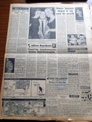 Vatan Gazetesi - 13 Şubat 1957 - Ahmet Emin Yalman Köşe Yazısı - Üç Devlet Arasında Kıbrıs İçin Bir Konferans İsteniyor - İsmet İnönü Metin Toker'i Dün De Ziyaret Edemedi - 78 Kişilik Macar Mülteci Kafilesi Dün Gece Geldi - İşletmeler Vekili Samed Ağaoğlu Şeker Vesikaya Bağlanmıyor Dedi - Sovyetler Batılı Devletlere 6 Maddelik Bir Nota Verdi - Taksim Gezi Parkını Rahat Bırakın - Eski Ahbap Reşat Nuri Güntekin'in İlk Eseri Yazı Dizisi - Şehir Tiyatrosu Bütçesi Kabul Edildi - Türk Milleti Çanakkale Abidesini Bekliyor - Anadolu'da Petrol Çağı Yazan Sadun Tanju - Hoş Memo Karikatür - Çanakkale Türk'ün Kahramanlık Destanı Yazan Alan Moorehead Yazı Dizisi - Konservatuar 10. Batı Müziği Konseri - Dünya Nelere Gülüyor Karikatür - Vidi Vidi Çizgi Roman - Türk Çin Kültür Anlaşması - Senenin En Muazzam Film Hadisesi Bir Yabancı Gibi - Frank Sinatra - Galatasaray Ve Fenerbahçe Maçları Tehir Edildi - Anadolu'da Genç Futbolcu Aranıyor - Galatasaray Lisesi Gazetecilik Lisesini Yendi - İstanbulspor