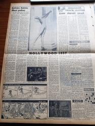 Vatan Gazetesi - 14 Şubat 1957 - Kıbrıs Ve Amerika Yazan Ahmet Emin Yalman Köşe Yazısı - Rusya Türkiye'ye Karşı Yeni Bir Barış Taarruzuna Girişti - Macar Mültecileri Sirkeci Misafirhanesinde Kalacak - Profesör Doktor Erick Frank Öldü - CHP Genel Sekreteri Kasım Gülek Devlet Fabrikalarının Hususi Sermayeye Devri 25 Milyonu İlgilendirir Dedi - Adana'da 381 kilo Afyon Ele Geçti - İsmet İnönü Metin Toker'i Dün Ziyaret Etti - Eski Ahbap Reşat Nuri Güntekin'in İlk Eseri Yazı Dizisi - Hilton'daki Tehdit Hadisesi Mahkemeye İntikal Etti - Hoş Memo Karikatür - Çanakkale Türk'ün Kahramanlık Destanı Yazan Alan Moorehead Yazı Dizisi - New York'ta 45 Bin İşçi Grev Yapacak - Fezaya Yarım Düzine Suni Ay Fırlatılacak - Otomobil Trafik Motor Yazan Nuri Özbalkan - Hollywood 1957 - Dünya Nelere Gülüyor Karikatür - Sanat Ve Fikir Festivali Yapılacak - Yurdumuza İltica Macarlar Arasında Üç Futbolcuyu Galatasaray Alacak - Türk Amerikan Ordu Takımları Pazara Karşılaşıyor - Bu Haftaki Avrupa Kupası Maçları