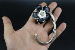 Katlanabilir Çanta Asma Aparatı Masa Kenarı Çanta Askısı Taşınabilir askı sıfır (büyük raf 7