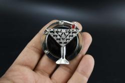 Katlanabilir Çanta Asma Aparatı Masa Kenarı Çanta Askısı Taşınabilir askı sıfır (büyük raf 7