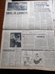 Vatan Gazetesi - 19 Eylül 1961 - Birleşmiş Milletler Genel Sekreteri Dag Hammarskjoeld Uçak Kazasında Öldü - Ragıp Gümüşpala Ben Satılmış Değilim Dedi - Kabine Dün Seçim Öncesi Hazırlıklarını Görüştü - Federal Almanya Başbakanı Adenauer'in Partisi Çoğunluğu Kaybetti - Gavurdağlı Fatma Serhan'ın Romanı Yazı Dizisi - İstanbul'da 20 Kabadayı Daha Şehir Dışına Çıkarılıyor - Sanatın Ödevi Yazan Behçet Kemal Çağlar - Oktay Akbal Köşe Yazısı - Hoş Memo Karikatür - Fransız Sinema Dekoru Deposunda Tarihi Koltuklara Gömülen Dany Saval - Doludizgin Samim Kocagöz'ün Romanı Yazı - CHP Seçim Beyannamesi İşçiye Grev Hakkı Hemen Verilecek - Beşiktaş Şiddetli Tedbire Başvuruyor - Galatasaray Fenerbahçe Yarın Gece Ankara'da Oynuyor - Beşiktaş Reisi Hakkı Yeten Hakemlerden Şikayetçi - Spor Toto 4.  Hafta Birinci Değerlendirmesi - Milli Takım Antrenman Yapıyor