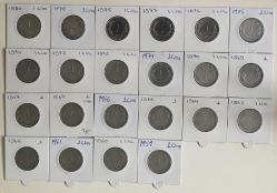 Türkiye Cumhuriyet 1959  - 1980 Arası Bütün Tarihler Tam Takım 1 Lira  (Farklı Kondisyonlarda ) 6912