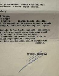 Türker İnanoğlu İmzalı Erler Film Antetli Kâğıt 1974