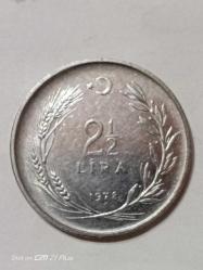 TÜRKİYE CUMHURİYETİ 2 1/2 LİRA 1978 ÇÇT-ÇA
