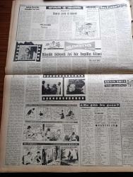 Vatan Gazetesi - 5 Aralık 1959 - Mecliste Gündeme Alınmayan Önergeler Gürültülere Yol Açtı - Mülkiye'de 100. Yıldönümü - Ahmed Emin Yalman Köşe Yazısı - MTTB'nin 43. Yıldönümü İçin Tören Yapıldı - Ferda Güley Kürsüden İndirildi Selim Soley 12 Oturum İçin Meclis'te Çıkarıldı - Amerikan Başkanı Eisenhower'i Dün Roma'da Binlerce Kişi Karşıladı - Muzaffer Kurbanoğlu Ulaştırma Bakanlığından İstifa Etti - Profesör Fuad Köprülü Köşe Yazısı - Duru Göl Yazan İlhan Tarus Yazı Dizisi - Türk Kadınının Büyük Millet Meclisi'ne Girişinin Yıldönümü - Türkiye Eğitim Milli Komisyonu Raporu - Türk Hava Yolları - Oktay Akbal Köşe Yazısı - Hoş Memo Karikatür - Good Year Lastikleri - Sinema Yazan Ali Gevgilili - Benim Kimim Yazan Theresa Charles Yazı Dizisi - Noyan Amca Dert Dinliyor - UEFA Müşahidi Dancause Fenerbahçe Nice Üçüncü Maçı Barselona'da Oynanacak Dedi Fakat Fenerbahçeliler İdareciler Kabul Etmedi - Can Bartu'ya 1 Ay Futbol Yok - Halit Balamir Serbest Güreş Milli Takım Antrenörü Oluyor