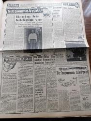 Vatan Gazetesi - 15 Nisan 1962 - Yılanların Öcü Filmi Tam Sayfa İlanı - Şevket Süreyya Aydemir Köşe Yazısı - Subaylara Af Tasarısı Bugün Hafta Mecliste - Genelkurmay Başkanı Cevdet Sunay Ve Kuvvet Kumandanları Kütahyaya Gitti - Devlet Bakanı Nihat Su Tek Başına Siyasi Af Huzur Getirmez Dedi - 147'ler İşi Kapanırken Yazan Haldun Taner - Filmciler Sansüre Cephe Aldı - Elektriğe De Zam Yapılacak - Çağlayanlı Vadi Yazan Mustafa Necati Sepetçioğlu Yazı Dizisi - 1747'den Günümüze Kadar Ordu Ve Politika Yazan Nizamettin Nazif Tepedenlioğlu Yazı Dizisi - Oscar'ı Kazanması Onu Yeni Bir İnsan Yaptı Sophia Loren - Kuzeyli İlahe Anita Ekberg - Chapman Raporu Yazan İrving Wallas Yazı Dizisi - Alain Resnais'in Dünyası - Meşrutiyet Kıraathanesi Yazan Rıfat Ilgaz - Fikret Hakan - Kadir Savun - Ali Şen - Fakir Baykurt - Müzik Yalçın Tura - Aliye Rona - Fenerbahçe Karşıyaka'yı Eze Eze Yendi - İstanbulspor Altay'ı Açık Farkla Mağlup Etti - Spor Toto'da 34. Hafta Hasılatı - PTT Takımı Feriköy'ü Yendi