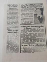 20 Nisan 1984 - Beşiktaş'ın 213 milyon 851 bin lira borcu olduğu açıklandı - Süleyman Seba, ''Bana Miliç konusunda hiç bir şey sormayın'' dedi - Gazete haberi - Tek Yaprak Arkalı Önlüdür