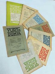 YURT VE DÜNYA Aylık Mecmua, 1941 - 1944, Sayı: 4, 17, 18, 19, 22/23, 24, 26/27, 28, 29, 30, 31, 33, 36, 37, 38, 41, 42 [17 ADET]